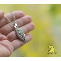 Кулон мамы "Mother". Половинка сердечка